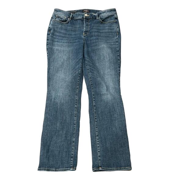 NYDJ Marilyn Straight Leg Medium Wash Mid-Rise Jeans Size 14 - Picture 2 of 8